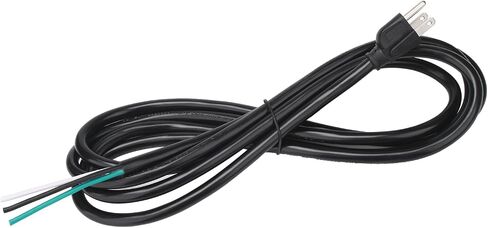 6ft 12 Gauge 3 Prong Replacement Power Supply Cable Cord - Heavy Duty Power Cord for Power Tools, Grinder and Dishwashers, Male-to-Male Appliance Electrical Cord, 110V 115V 120V Pigtail in Saudi Arabia