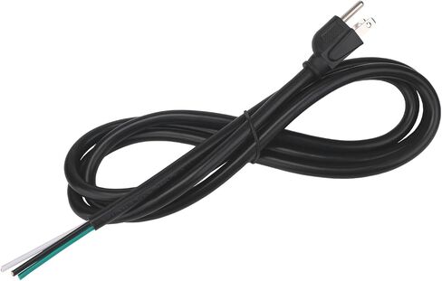 6ft 12 Gauge 3 Prong Replacement Power Supply Cable Cord - Heavy Duty Power Cord for Power Tools, Grinder and Dishwashers, Male-to-Male Appliance Electrical Cord, 110V 115V 120V Pigtail in Saudi Arabia