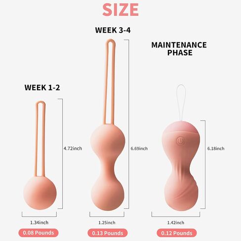 Kegel Ball for Women, EINNEK 3pcs Pelvic Floor Muscle Trainer Doctor Recommends for Bladder Control Incontinence Prolapse, Muscle Tightening & Strengthen Stimulator Ball, Purple in Saudi Arabia