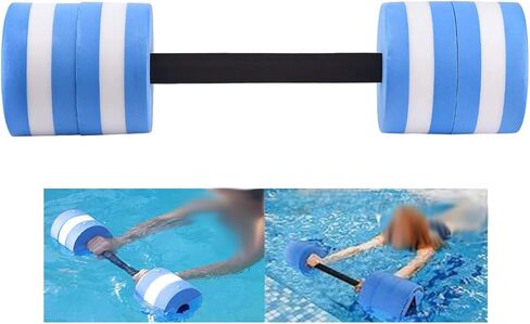 أكوا بول باربل للتمارين الرياضية المائية وأوزان الحديد - الدمبل المائية لمعدات تمارين اللياقة البدنية المائية - بار تمرينات السباحة المائية - أجراس حمام السباحة الرغوية تطفو على الماء للأطفال in Kuwait