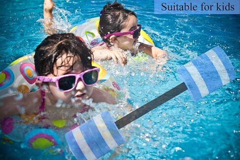 أكوا بول باربل للتمارين الرياضية المائية وأوزان الحديد - الدمبل المائية لمعدات تمارين اللياقة البدنية المائية - بار تمرينات السباحة المائية - أجراس حمام السباحة الرغوية تطفو على الماء للأطفال in Kuwait