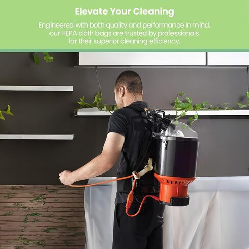 2KE2105000 HEPA Cloth Bag Liner for Hoover and Royal Backpack Vacuum Cleaner, Reusable Type Y Vacuum Bags Replacement Fit Hoover C2401 and C2401010 Shoulder Vac Pro, Royal RY4000 RY4001, 2Psc in Kuwait