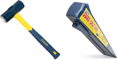 ESTWING Sure Strike Engineer's Hammer - 64 oz Sledge with Fiberglass Handle & No-Slip Cushion Grip - MRF64E in Kuwait