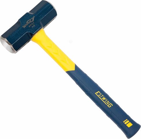 ESTWING Sure Strike Engineer's Hammer - 64 oz Sledge with Fiberglass Handle & No-Slip Cushion Grip - MRF64E in Kuwait