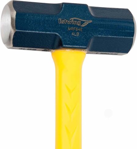 ESTWING Sure Strike Engineer's Hammer - 64 oz Sledge with Fiberglass Handle & No-Slip Cushion Grip - MRF64E in Kuwait