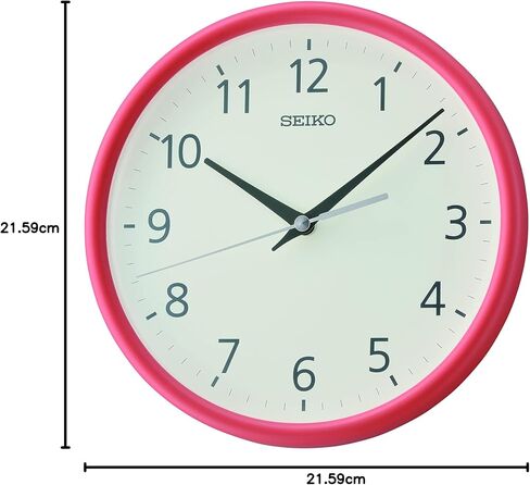 ساعة حائط هيا 8 بوصة من سيكو، برتقالي in Saudi Arabia