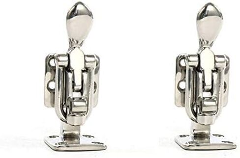 Amarine Made Pair of Stainless Steel Hold Down 90 Degree Clamp-locking Cam Latch for Boat, RV,Caravan,Attic Hatch Doorway in Saudi Arabia