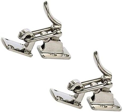 Amarine Made Pair of Stainless Steel Hold Down 90 Degree Clamp-locking Cam Latch for Boat, RV,Caravan,Attic Hatch Doorway in Saudi Arabia