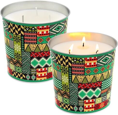 Citronella Candles Set of 2, Lemongrass Candles 7OZ, Outdoor Indoor Scented Candles with Pure Citronella Essential Oil and Natural Soy Wax in Saudi Arabia