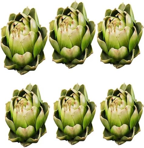 WESAPPINC Large Artificial Artichoke Fake Vegetables and Fruits for Kitchen Home Table Wedding Decorations (Green) in Saudi Arabia
