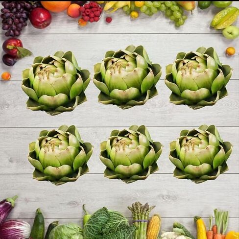 WESAPPINC Large Artificial Artichoke Fake Vegetables and Fruits for Kitchen Home Table Wedding Decorations (Green) in Saudi Arabia