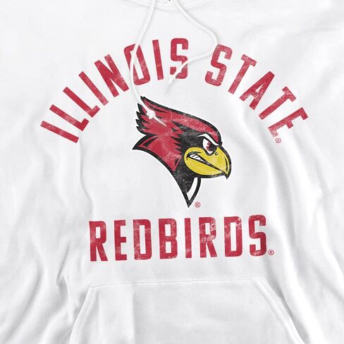 LOGOVISION جامعة ولاية إلينوي الرسمية شعار Redbirds للجنسين الكبار سحب أكثر من هوديي in Kuwait