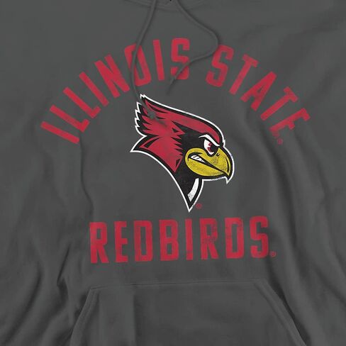 LOGOVISION جامعة ولاية إلينوي الرسمية شعار Redbirds للجنسين الكبار سحب أكثر من هوديي in Kuwait