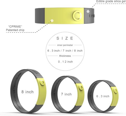 Cprime Sport Balance Bracelet Burn Silicone Wristbands Energy Bracelets Sports Band Bracelet Waterproof Lightweight for all Sport, Men and Women in Kuwait