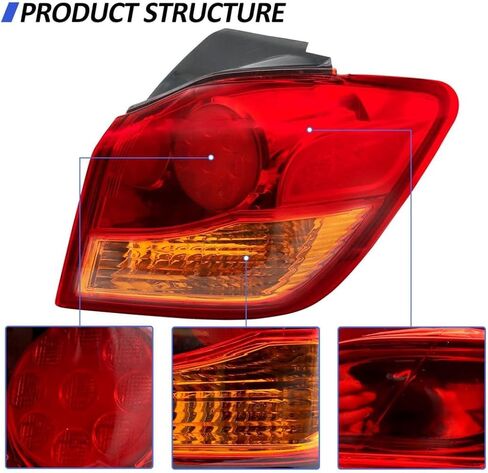 ضوء خلفي خارجي من Sunhua متوافق مع 2011-2019 Mitsubishi Outlander Sport ASX RVR، عدسة خلفية بديلة للضوء الخلفي للفرامل (الجانب الأيمن/الراكب) in Kuwait