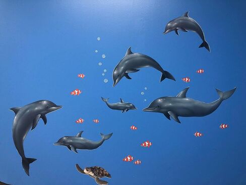 Ocean Wall Stickers ~Under Water Sea Wall Decals (29) Peel & Stick for Kids Room Walls in Kuwait