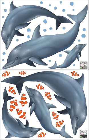 Ocean Wall Stickers ~Under Water Sea Wall Decals (29) Peel & Stick for Kids Room Walls in Kuwait