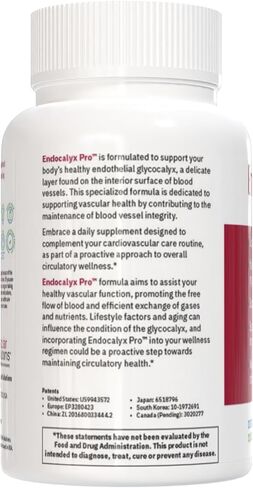 Endocalyx Pro - Vascular & Microcirculation Health Supplement 120 Capsules | Support Vascular Protection | Support Nitric Oxide Functions | Nourishes The Glycocalyx Structure in Saudi Arabia