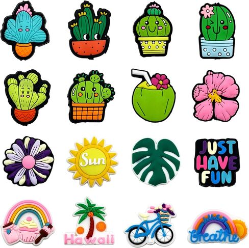 PEVOGON 16 Pcs Silicone Focal Bead Cute Loose Beads Accessory for DIY Keychains Bracelet Necklace Pens Lanyard Making (Autism) in Saudi Arabia