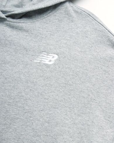 سويت شيرت بغطاء للرأس للفتيات من New Balance - بلوفر من الصوف بكتف منسدل - هوديس كاجوال نشط للفتيات (7-16) in Saudi Arabia