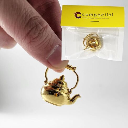 Miniature Set 1:12 Scale Models Dollhouse Accessory Coffee Pot Cup Beverage Bottle Kettle (Dutch Oven Yellow) in Kuwait