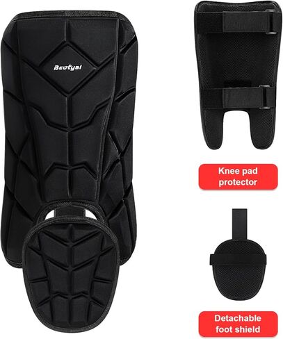 Batter's Leg Guards, Baseball Softball Leg Foot Guard with Adjustable Straps for Youth in Saudi Arabia