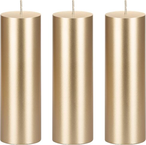 Mega Candles 1 pc Unscented Pink Round Pillar Candle, Hand Poured Premium Wax Candles 2 Inch x 6 Inch, Home Décor, Wedding Receptions, Baby Showers, Birthdays, Celebrations, Party Favors & More in Saudi Arabia