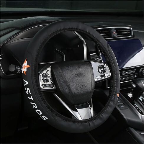 for Braves Steering Wheel Cover Leather Black fit Braves Car Accessories for Sports Fans,Universal Size14-15 Inch fit Most car SUV Trucks. (for YongS) in Saudi Arabia