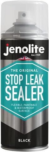 JENOLITE Stop Leak Sealer Spray | Waterproof Sealant | Fills, Seals & Stops Leaks | BLACK | 400ml (14 Ounces) in Kuwait