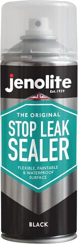 JENOLITE Stop Leak Sealer Spray | Waterproof Sealant | Fills, Seals & Stops Leaks | BLACK | 400ml (14 Ounces) in Kuwait