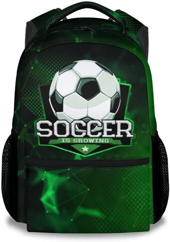 UNIKITTY Kids Backpack for Girls, Soccer Backpack for Elementary Middle School, 17" School Backpack for Teen, Black Cute Large Capacity Bookbag with Adjustable Straps in Saudi Arabia