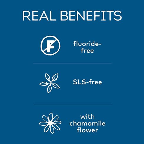 Tom's of Maine Natural Fluoride Free Botanically Bright Toothpaste, Peppermint, 4.7 Ounce, 6 Count (Pack of 1) in Saudi Arabia