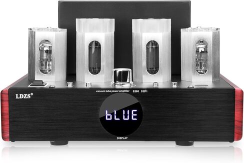 Bluetooth 5.0 Tube Amplifier,100W Stereo Hybrid Hi-Fi Vacuum Tube Class A/B Amplifier,Home Audio HiFi Stereo Receiver Integrated Amp with AUX/BT/USB/Optical/Coaxial inputs for Passive Speakers in Kuwait
