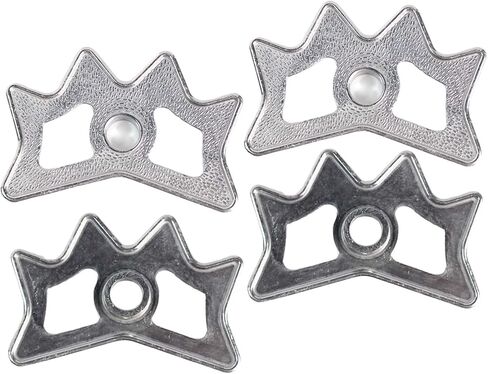 Billiard Bridge Head, 4 Pack Aluminum Alloy Pool Billiard Cue Stick Bridge Plug-in Billiard Accessories for Pool Table, Silver Tone in Kuwait