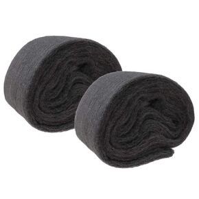 SING F LTD 2 Rolls of 120g Steel Wire Wool Ultra Fine 00000 Grade Soft Abrasion Resistance for Glass Cleaning Marble Furniture Polishing