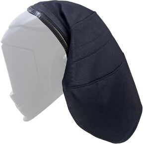 Welding Helmet Cover Upgraded Large Size Helmet Extended Cover FR Cotton Headcover with Press Fit Seal Compatible with Most Welding Helmets