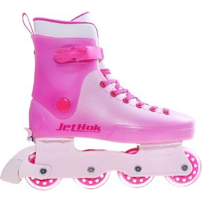 Inline Skates for Women Girls Adjustable Size, Kid's Inlineskates Removable Brake, ABEC-7 Bearings, for Outdoor Indoor Skating