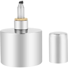 200ml Stainless Steel Alcohol Burner for Biology Chemistry and Dental Labs with Wick Leakproof Anti-Explosion Design