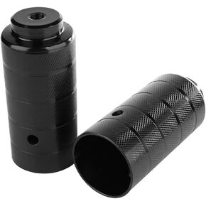 Oumefar 2PCS Bicycle Foot Stand Pegs, Steel Bike Accessory BMX Axle Peg, Black Bicycle Peg Replacement Accessory 11 x 4cm / 4.33 x 1.57inch