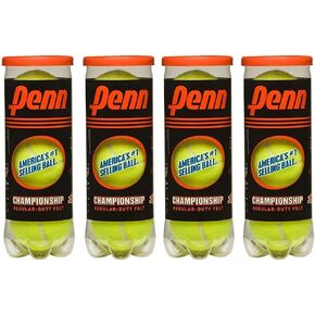 PENN Championship regular-duty tennis balls 4 can bundle12