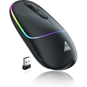 2.4GHz Wireless Mouse, Adjustable 1600 DPI,Rechargeable Wireless Computer Mouse for PC Mac Laptop, Desktop