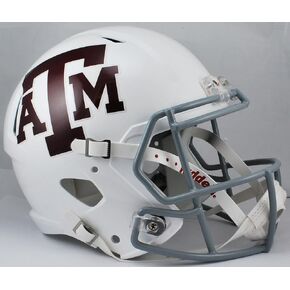 NCAA Texas A&M Aggies Full Size Speed Replica Helmet, Red/White, Medium