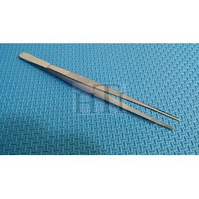 THUMB LAB TWEEZERS DRESSING DISSECTION FORCEPS 8" SERRATED ECONOMY GRADE ( HTI BRAND)