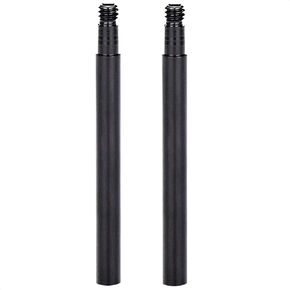 VANICE 2 Pcs Bike Presta Valve Extender, 60mm (Black, Blue, Silver) Aluminum Alloy Bicycle Inner Tube Tire Accessories/Black