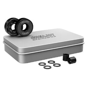 608RS Scooter Bearings, 4 Pack with Spacers&Washers (Ceramic, Black+Red)