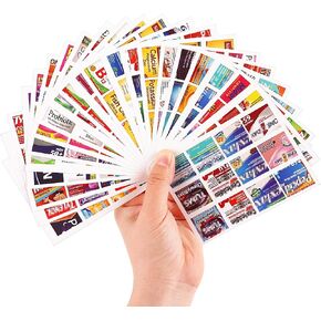 482Pcs Medicine Stickers for Pill Organizers, Quality Travel Daily Medication Organizer Stickers of Brands, 47 Sheets Pill Box Lables Stickers…