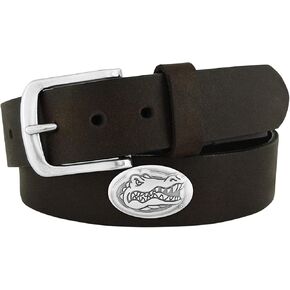 ZEP-PRO Boys' NCAA Florida Gators Children's Leather Concho Belt, Brown
