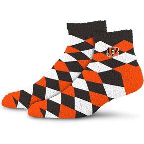 For Bare Feet - NFL Team Color Women's Diamond Sleep Soft Socks - One Size Fits Most