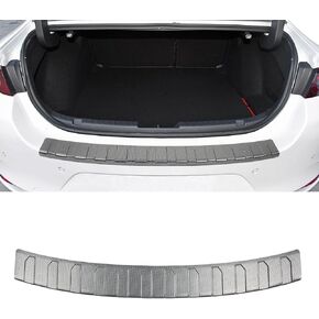 Exterior Rear Bumper Protector for Mazda 3 2020-2023 Car Accessories Auto Parts Tailgate Back Trunk Door Sill Cover Scuff Plate Strip Guard Protection (for Mazda 3 2020-2023 (Carbon Fiber))