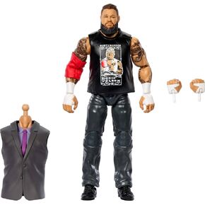 Mattel WWE Elite Collection Action Figure & Accessories, Premium Live Event Kevin Owens with Interchangeable Hands & Build-A-Figure Pieces